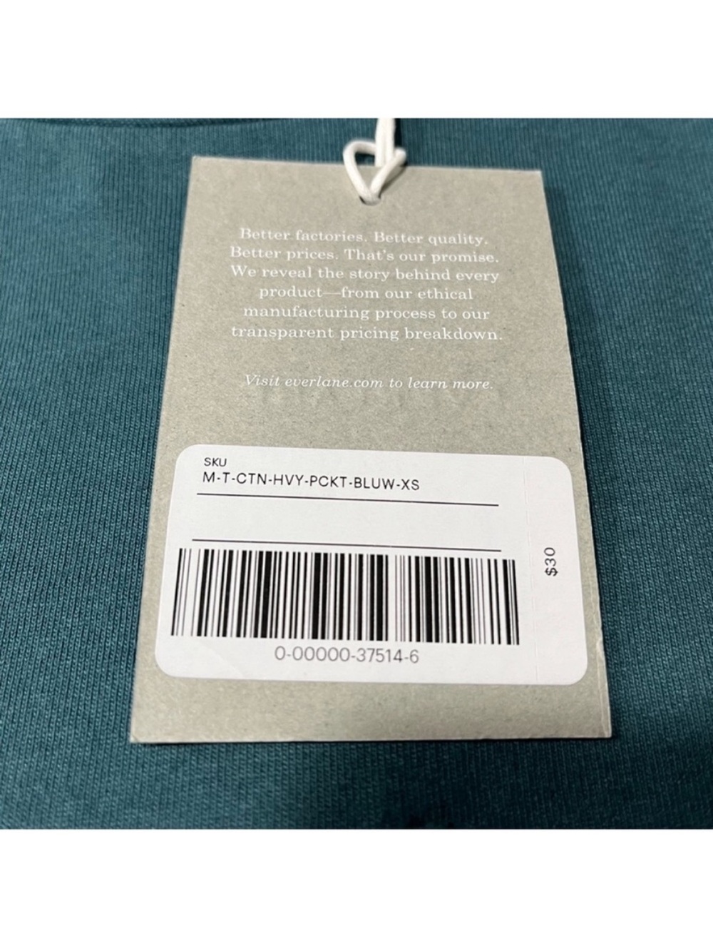 Everlane Shirt XS Premium Weight Blue - Picture 3 of 8